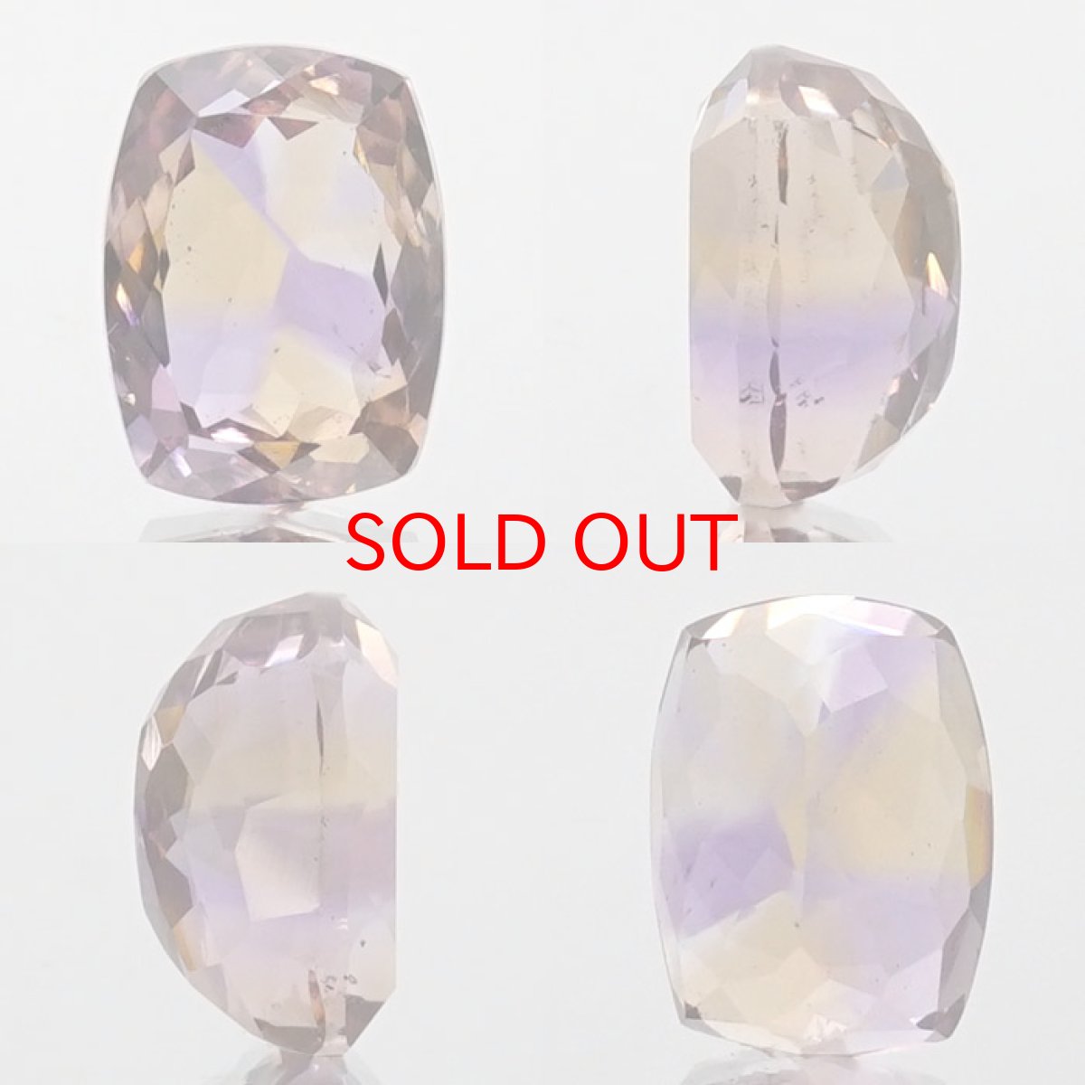 画像2: 【20%OFFセール】 アメトリン ルース 8.02ct シザースカット ボリビア産 一点もの アメジスト シトリン バイカラー 希少石 天然石 パワーストーン カラーストーン (2)