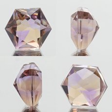 画像2: アメトリン ルース 9.56ct 六芒星 ボリビア産 一点もの アメジスト シトリン バイカラー 希少石 天然石 パワーストーン カラーストーン (2)