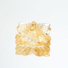 画像3: シトリン ルース 花 3.8ct ブラジル産 Citrine 裸石 彫り物 黄水晶 11月誕生石 半透明 透明 お守り 浄化 天然石 パワーストーン カラーストーン (3)