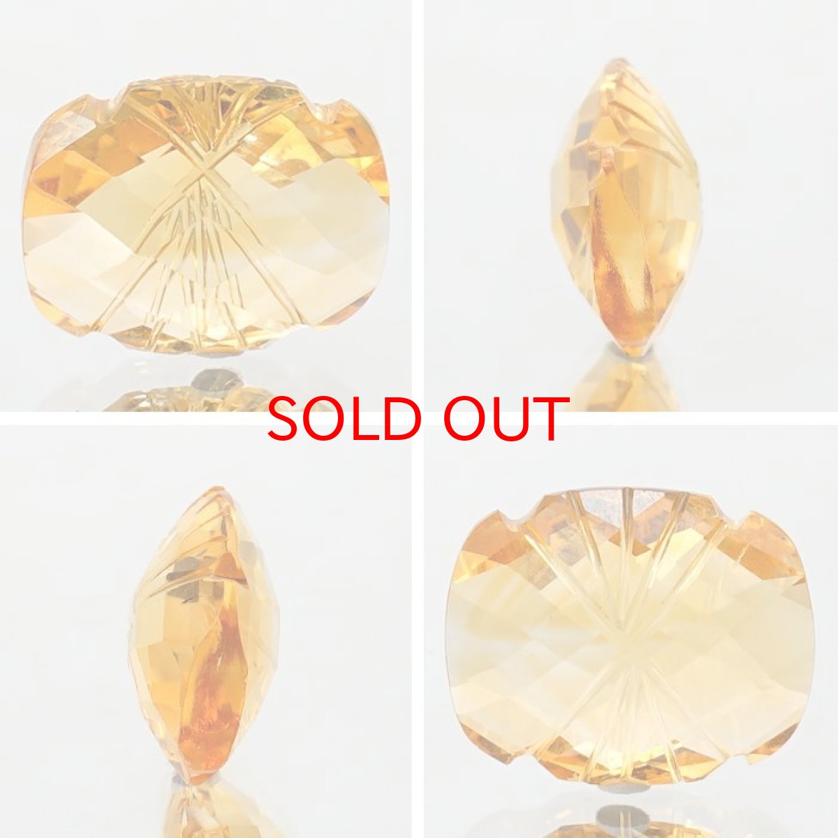 画像2: シトリン ルース 4.3ct ブラジル産 【 一点物 】 Citrine 裸石 黄水晶 11月誕生石 半透明 透明 お守り 浄化 天然石 パワーストーン カラーストーン (2)