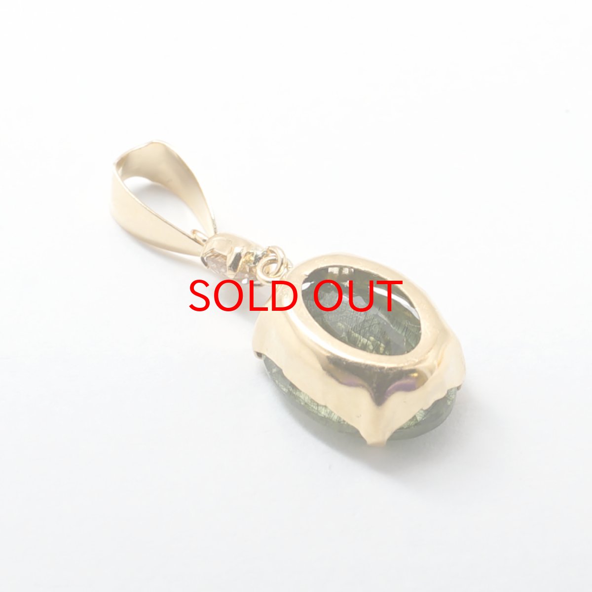 画像5: 【20%OFFセール】 ルドウィジャイトインペリドット K18 ペンダントトップ オーバルカット パキスタン産 【 一点もの 】 ダイヤモンド 日本製 ペリドット 8月誕生石 希少石 天然石 パワーストーン カラーストーン (5)