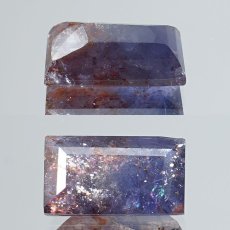 画像3: ブラッドショットアイオライト ルース 3.2ct スクエアカット インド産 【 一点もの 】 アイオライト 菫色 菫青石 裸石 天然石 パワーストーン カラーストーン (3)