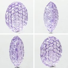 画像2: アメジスト ルース 4.9ct ブラジル産 【 一点物 】 Amethyst 裸石 彫刻 2月誕生石 紫水晶 お守り 浄化 天然石 パワーストーン カラーストーン (2)