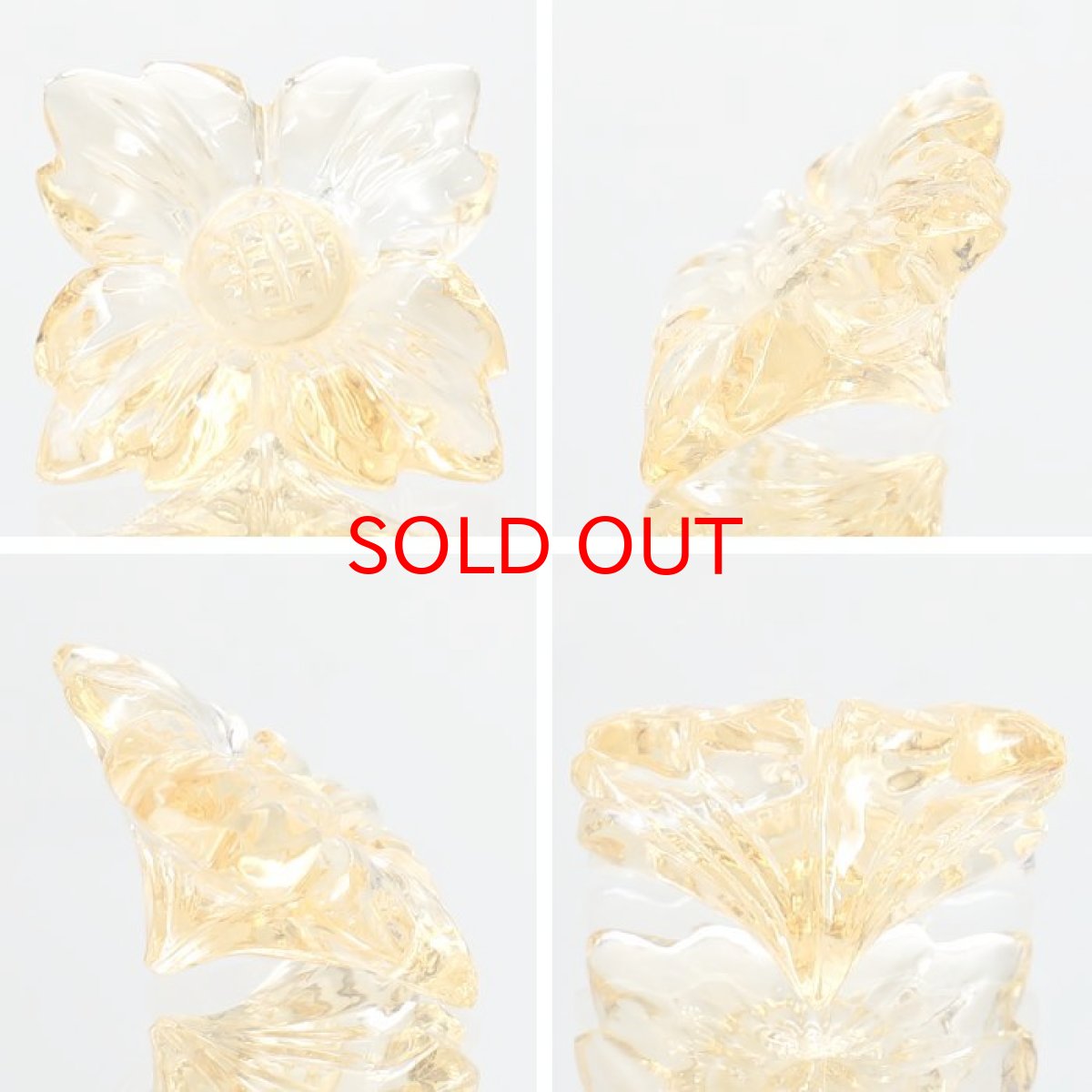 画像2: シトリン ルース 花 3.8ct ブラジル産 Citrine 裸石 彫り物 黄水晶 11月誕生石 半透明 透明 お守り 浄化 天然石 パワーストーン カラーストーン (2)