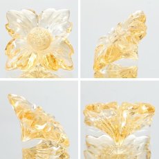 画像2: シトリン ルース 花 3.8ct ブラジル産 Citrine 裸石 彫り物 黄水晶 11月誕生石 半透明 透明 お守り 浄化 天然石 パワーストーン カラーストーン (2)