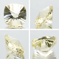 画像2: レモンクォーツ ルース 6.2ct スクエアカット ブラジル産 【 一点もの 】 Lemon Quartz レモン水晶 硫黄水晶 天然石 パワーストーン カラーストーン (2)