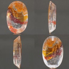 画像2: 【石の日SALE 14%OFF】 【 1点物 】オーロラインクォーツ ルース 74.00ct オーバル ブラジル産 Aurora In Quartz リモナイト ヘマタイト 天然石 パワーストーン 浄化 お守り カラーストーン (2)