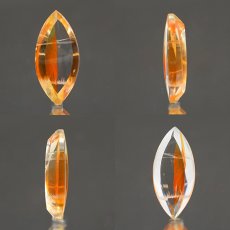 画像2: 【 1点物 】オーロラインクォーツ ルース 3.70ct マーキス ブラジル産 Aurora In Quartz リモナイト ヘマタイト 天然石 パワーストーン 浄化 お守り カラーストーン (2)