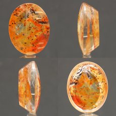 画像2: 【 1点物 】オーロラインクォーツ ルース 13.29ct オーバル ブラジル産 Aurora In Quartz リモナイト ヘマタイト 天然石 パワーストーン 浄化 お守り カラーストーン (2)