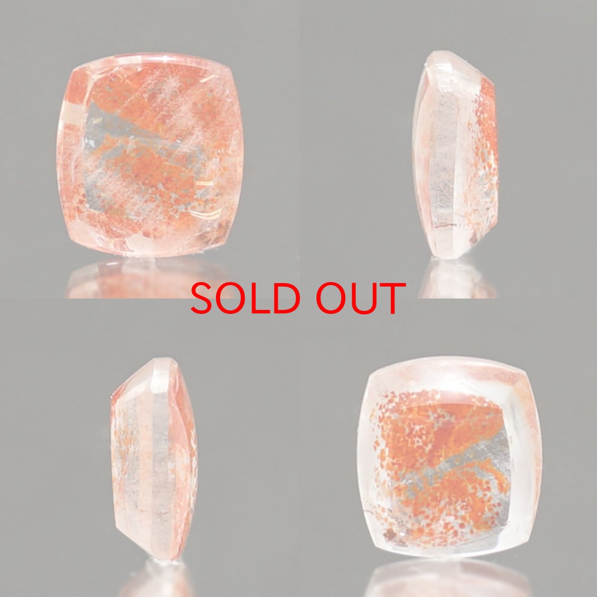 画像2: 【20%OFFセール】 【 1点物 】オーロラインクォーツ ルース 2.07ct スクエア ブラジル産 Aurora In Quartz リモナイト ヘマタイト 天然石 パワーストーン 浄化 お守り カラーストーン (2)