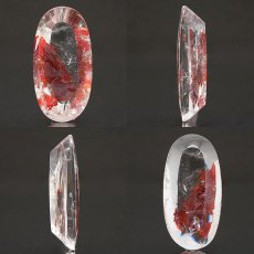 画像2: 【 1点物 】オーロラインクォーツ ルース 91.50ct オーバル ブラジル産 Aurora In Quartz リモナイト ヘマタイト 天然石 パワーストーン 浄化 お守り カラーストーン (2)