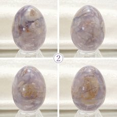画像4: アゲートインアメジスト エッグ 卵型 一点もの インドネシア産 天然石 パワーストーン (4)