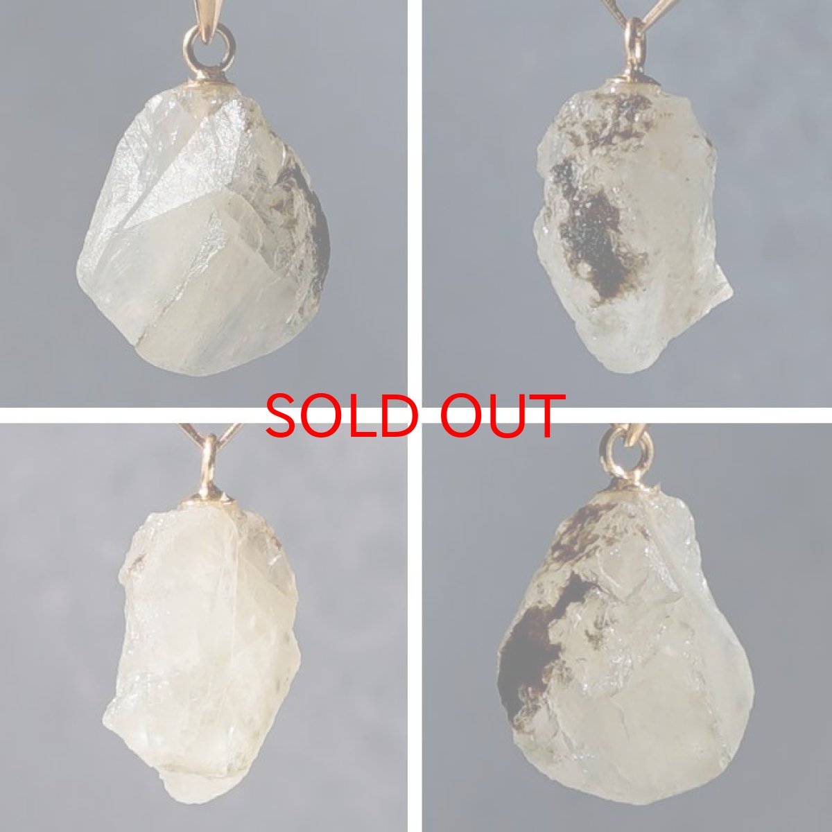 画像2: フェナカイト 4.0ct ペンダントトップ ロシア産 K18 ラフ 原石 【 一点もの 】 Phenakite 日本製 希少石 フェナス石 ネックレス パワーストーン 浄化 (2)