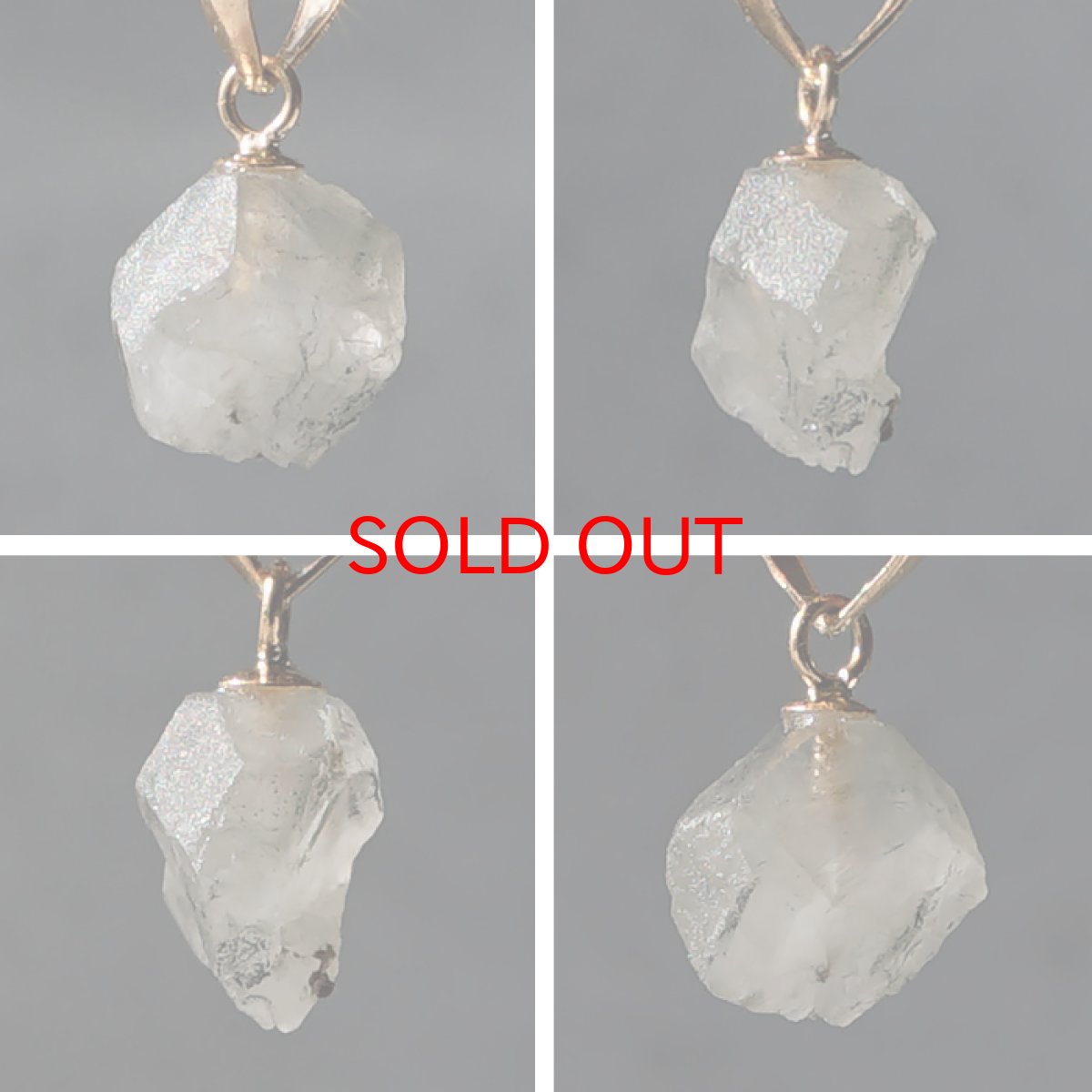 画像2: フェナカイト 1.6ct ペンダントトップ ロシア産 K18 ラフ 原石 【 一点もの 】 Phenakite 日本製 希少石 フェナス石 ネックレス パワーストーン 浄化 (2)