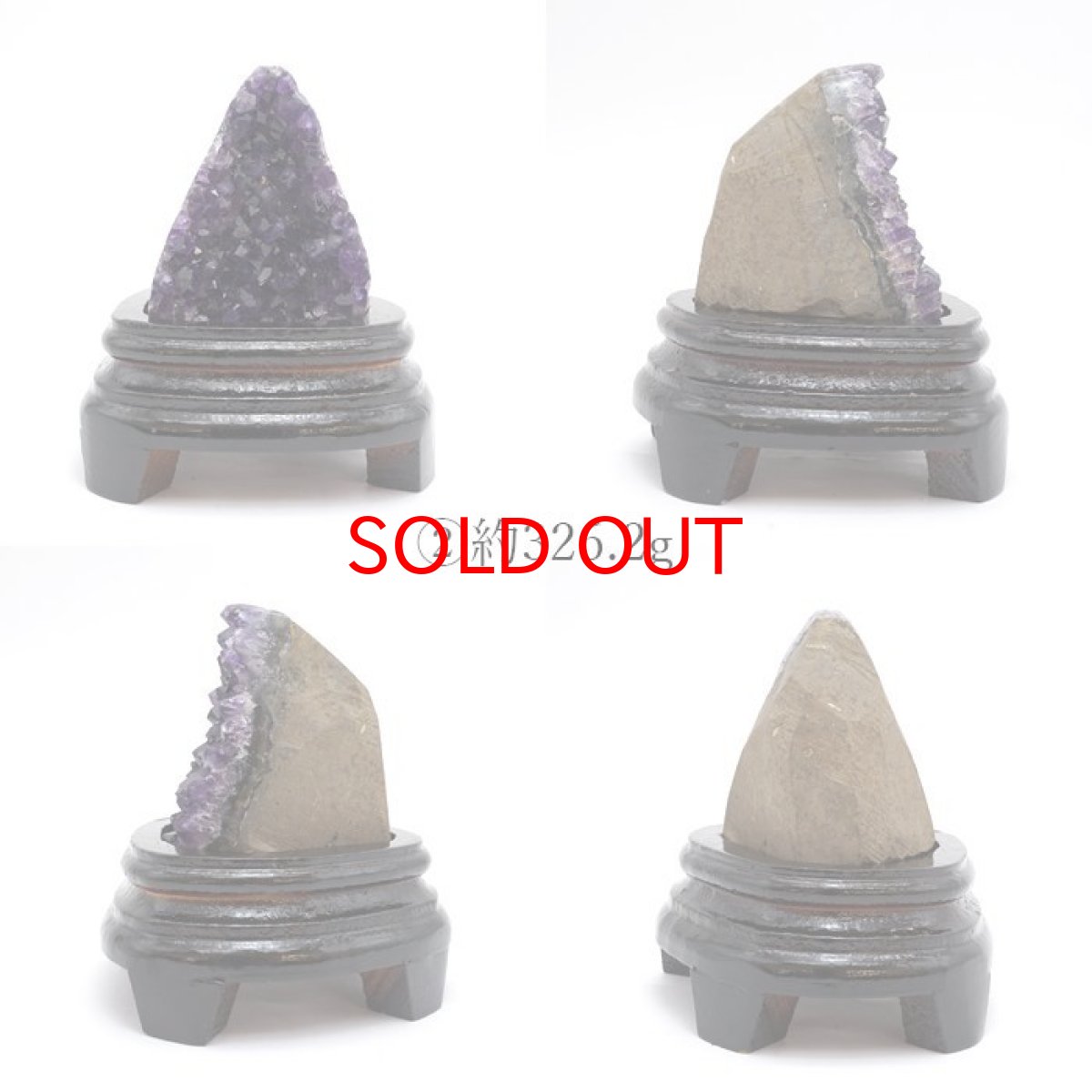 画像5: アメジストクラスター ウルグアイ産 アメジスト 原石 木製台座付き 2月誕生石 クラスター 天然石 パワーストーン 紫 パープル 紫水晶 amethyst 風水 置物 浄化 カラーストーン (5)