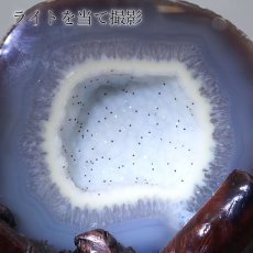 画像5: トレジャーメノウ ブラジル産 treasure agate 台付き 一点物 聚宝盆 瑪瑙 原石 龍穴 正月 新年 飾り物 レア クラスター 金運 浄化 置き物 天然石 パワーストーン カラーストーン (5)