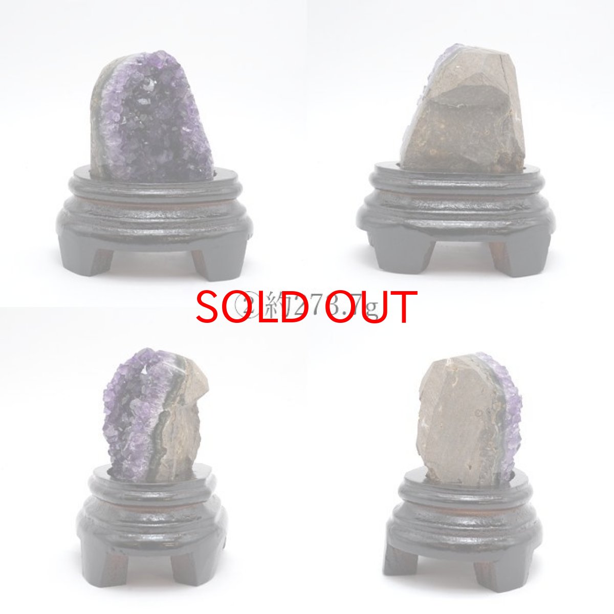 画像5: アメジストクラスター ウルグアイ産 アメジスト 原石 木製台座付き 2月誕生石 クラスター 天然石 パワーストーン 紫 パープル 紫水晶 amethyst 風水 置物 浄化 カラーストーン (5)