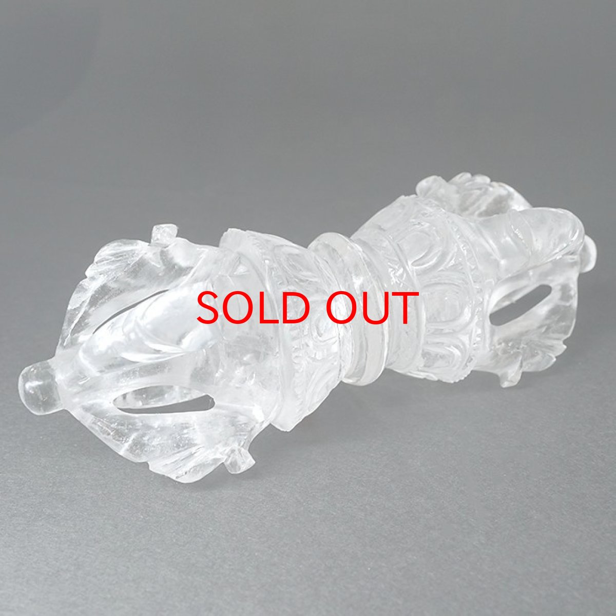 画像2: 水晶五鈷杵 ネパール産 一点もの 風水 開運 勉強運 天然石 パワーストーン (2)