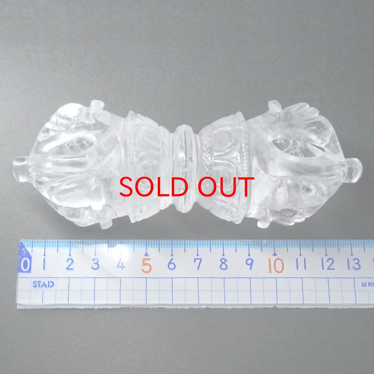 画像6: 水晶五鈷杵 ネパール産 一点もの 風水 開運 勉強運 天然石 パワーストーン (6)