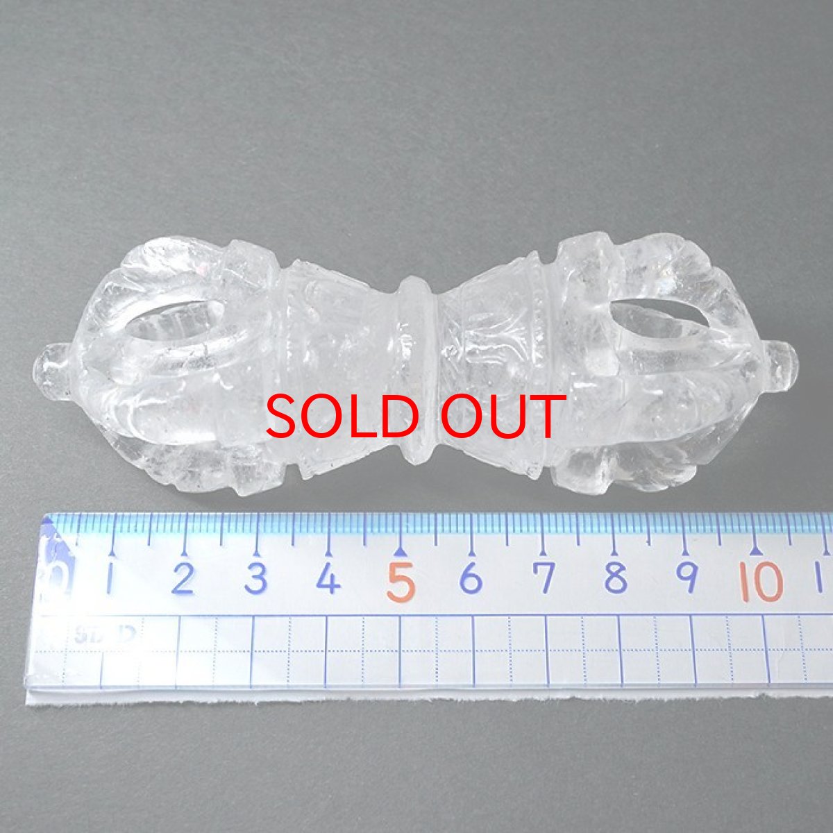 画像6: 水晶五鈷杵 ネパール産 一点もの 風水 開運 勉強運 天然石 パワーストーン (6)