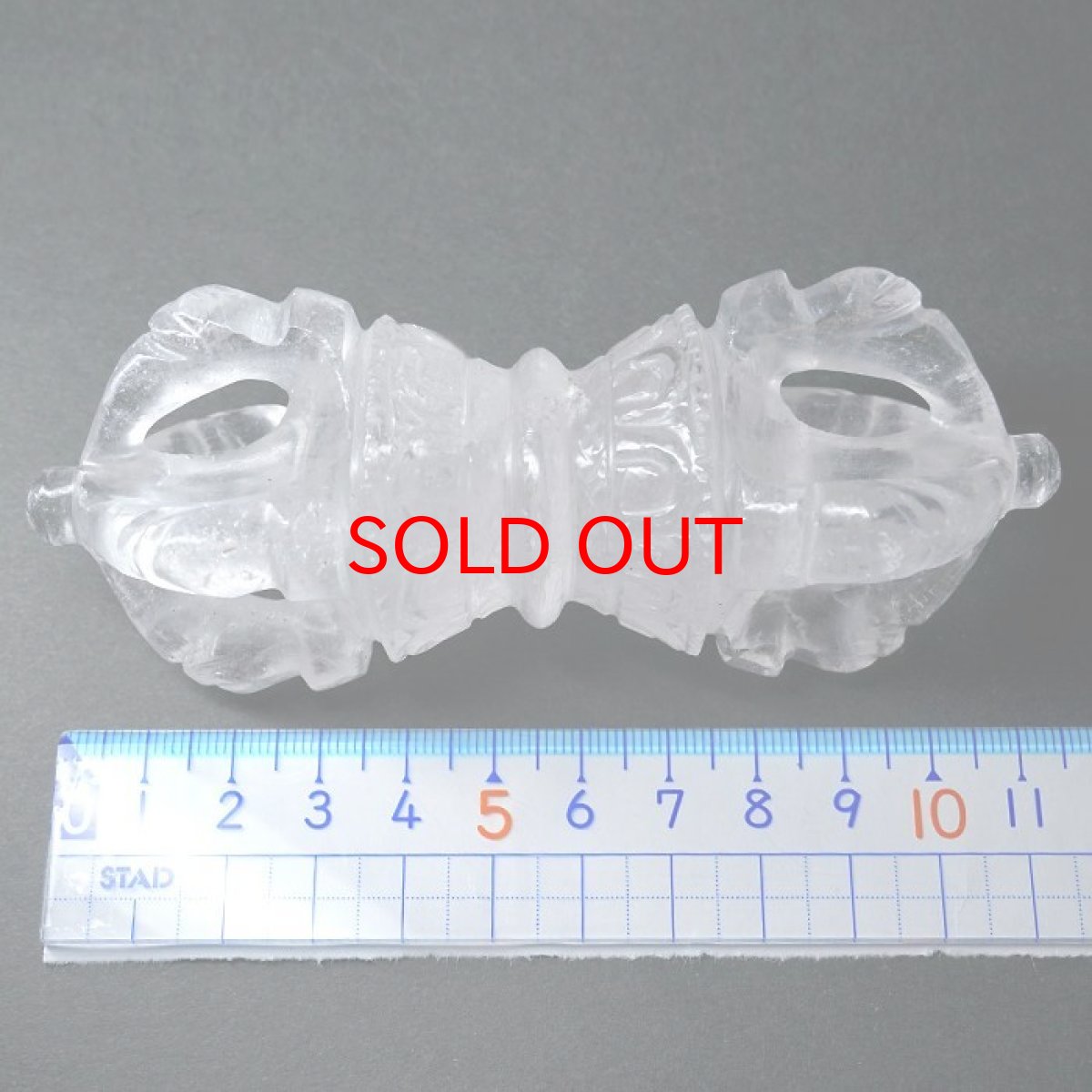 画像6: 水晶五鈷杵 ネパール産 一点もの 風水 開運 勉強運 天然石 パワーストーン (6)