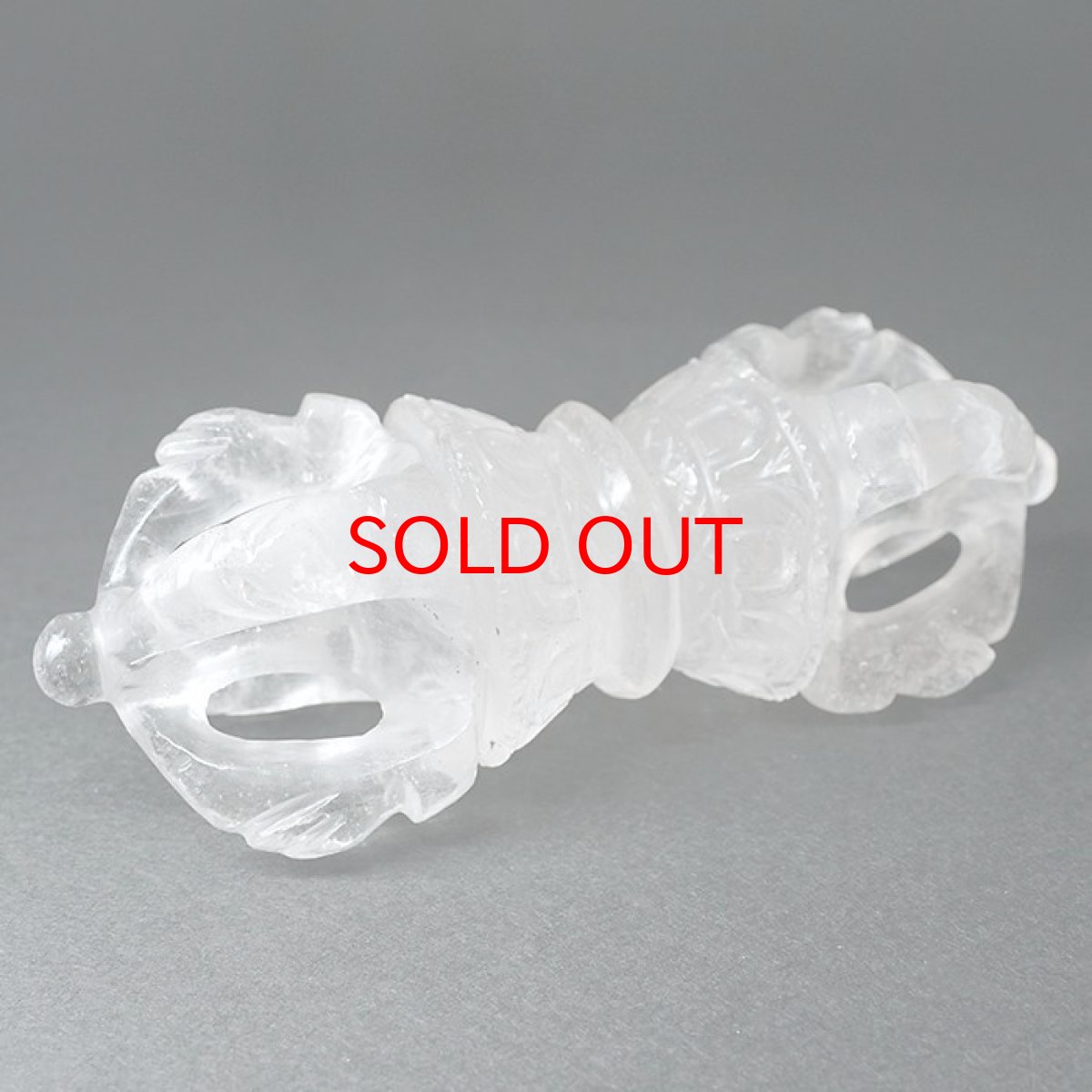 画像2: 水晶五鈷杵 ネパール産 一点もの 風水 開運 勉強運 天然石 パワーストーン (2)