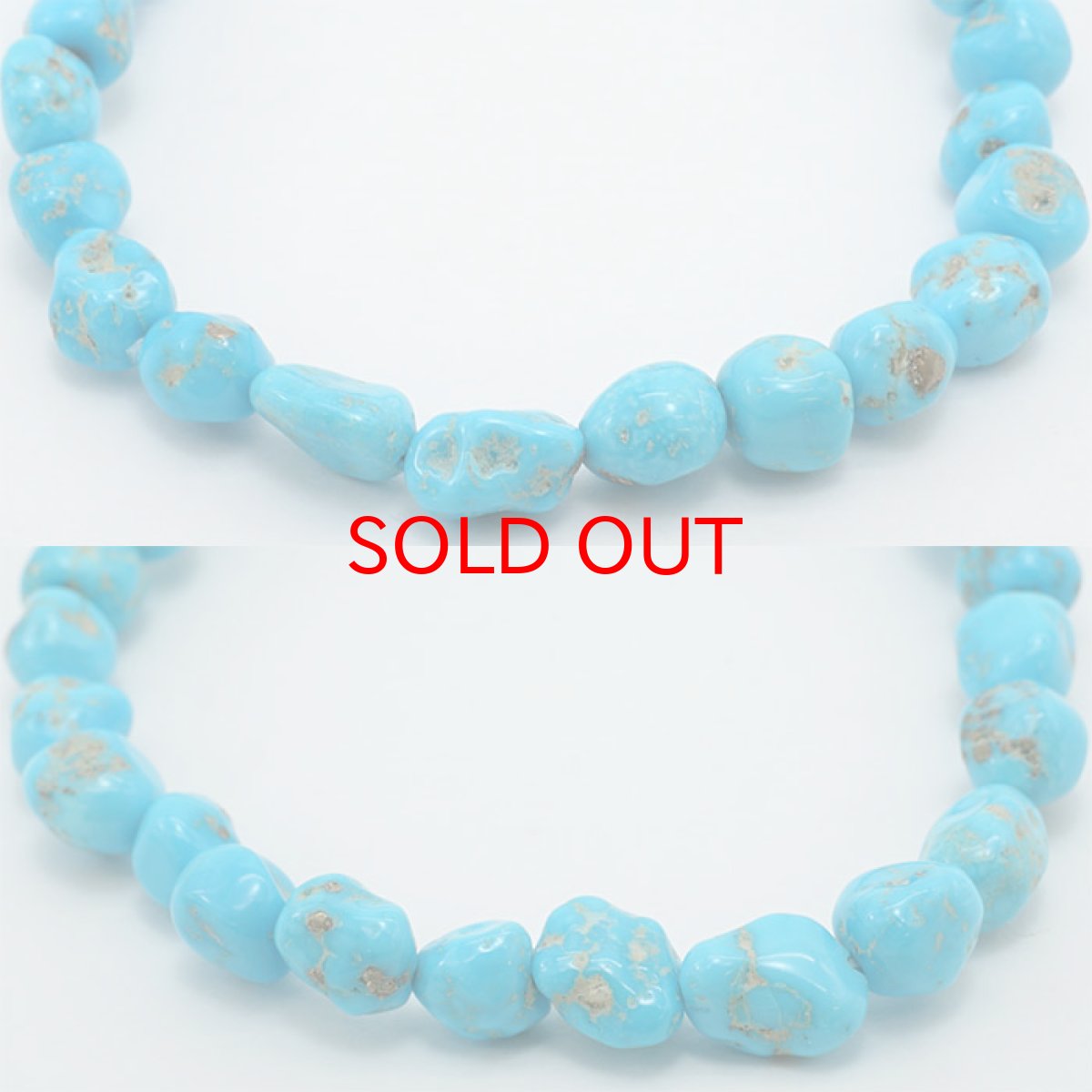 画像2: スリーピングビューティー ターコイズ 原石ブレスレット アメリカ産 【 一点もの 】 turquoise 12月誕生石 トルコ石 希少 お守り 浄化 天然石 パワーストーン カラーストーン (2)