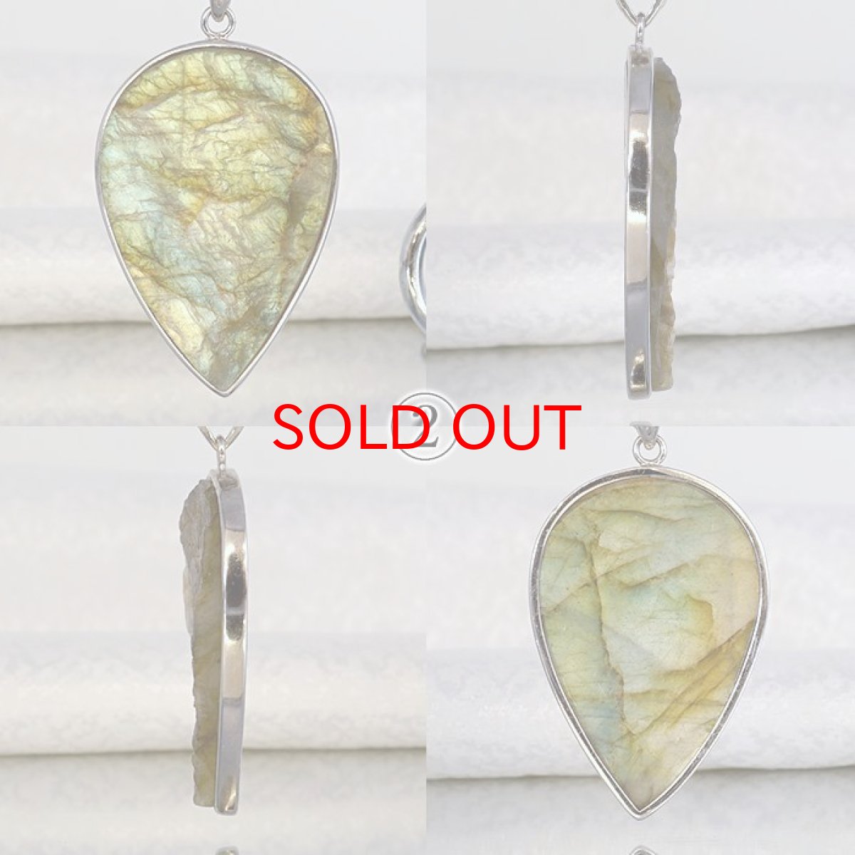 画像6: ドゥルージーラブラドライト ペンダントトップ SV925 マダガスカル産 逆ドロップ 日本製 天然石 パワーストーン シルバー (6)