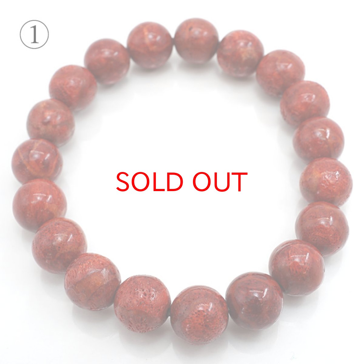 画像3: 天然山サンゴ 10.5mm AAランク ブレスレット インドネシア産 【 一点もの 】 mountain coral 浄化 天然石 パワーストーン カラーストーン (3)