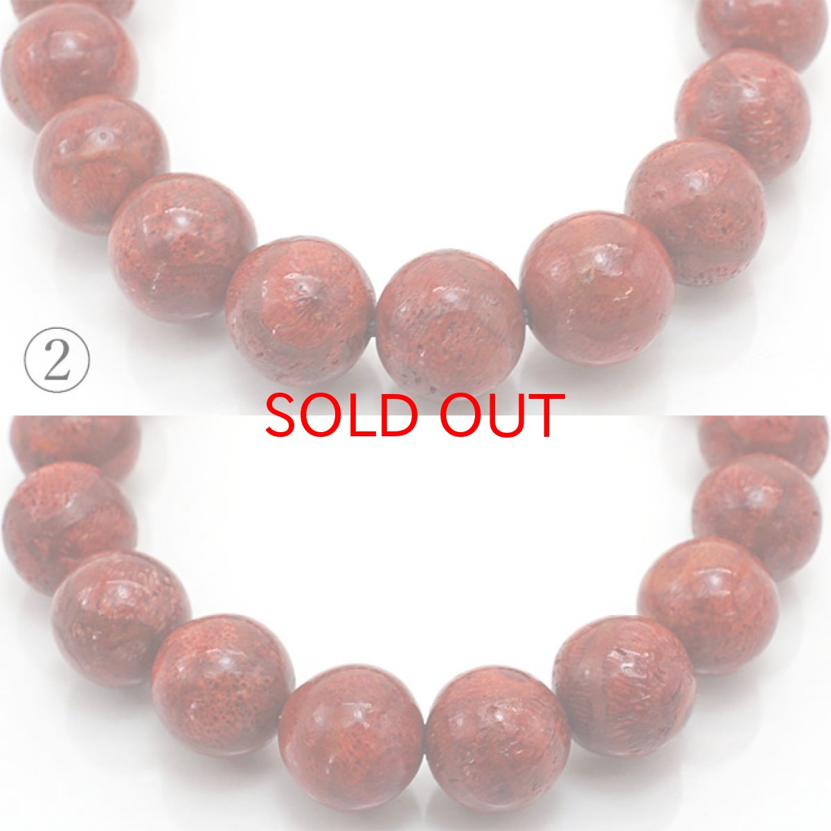 画像4: 天然山サンゴ 10.5mm AAランク ブレスレット インドネシア産 【 一点もの 】 mountain coral 浄化 天然石 パワーストーン カラーストーン (4)