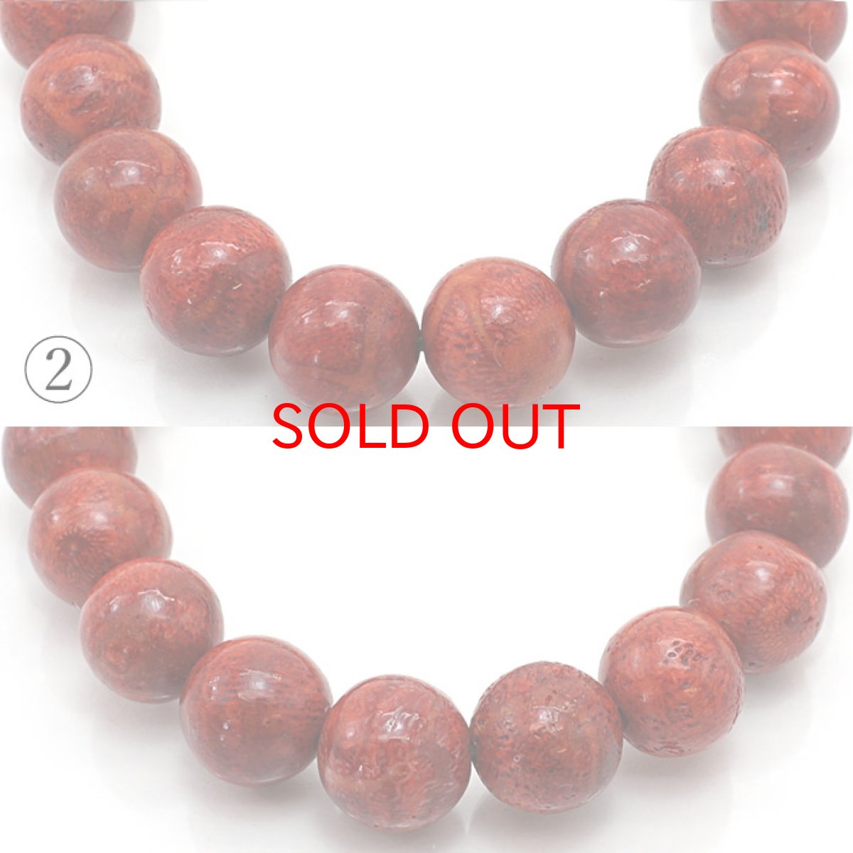 画像4: 天然山サンゴ 10mm AAランク ブレスレット インドネシア産 【 一点もの 】 mountain coral 浄化 天然石 パワーストーン カラーストーン (4)