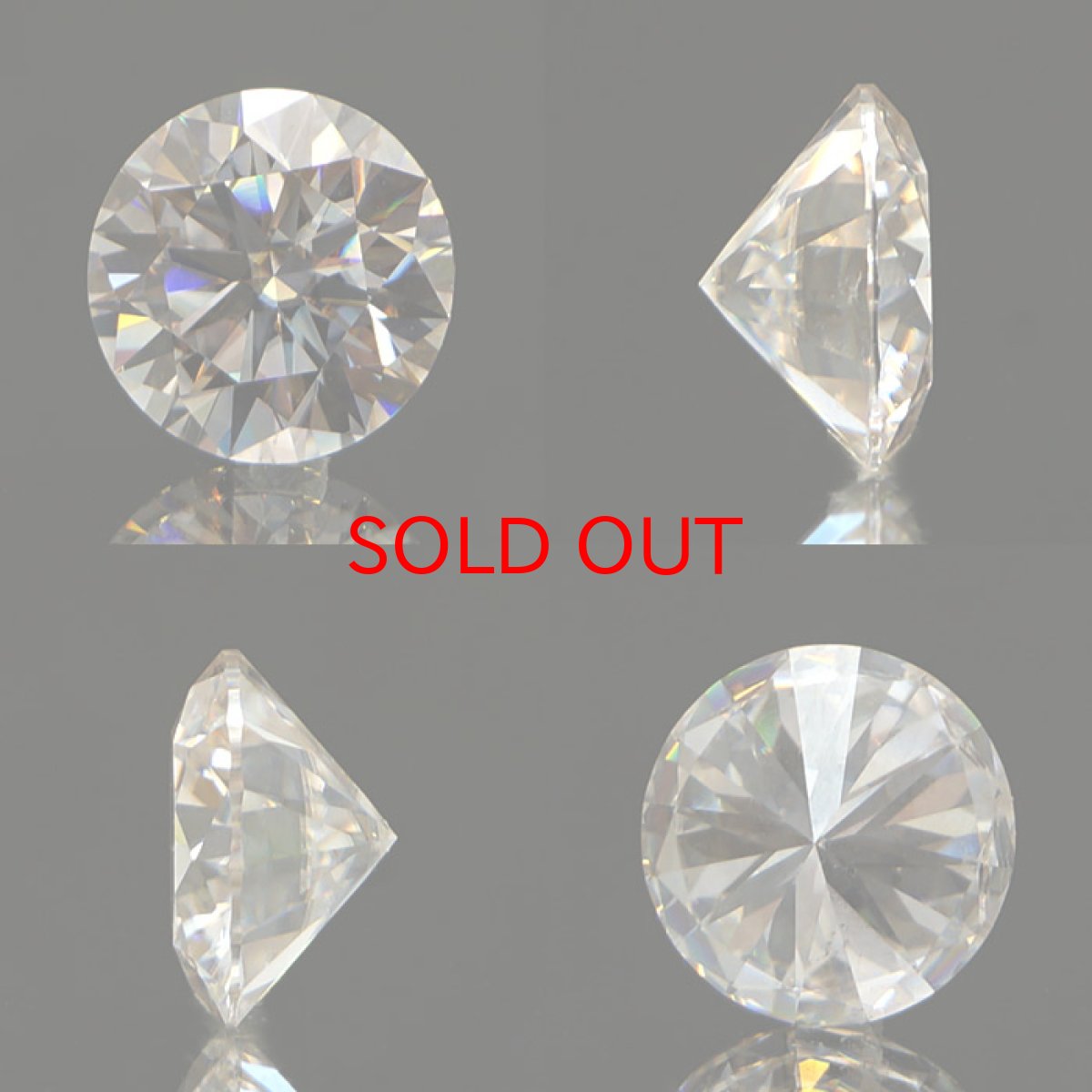 画像2: モアッサナイト 人工石 モアサナイト ルース 2.49ct ラウンドカット アメリカ産 【 1点物 】 Moissanite モアッサ石 白 ホワイトカラー パワーストーン カラーストーン (2)