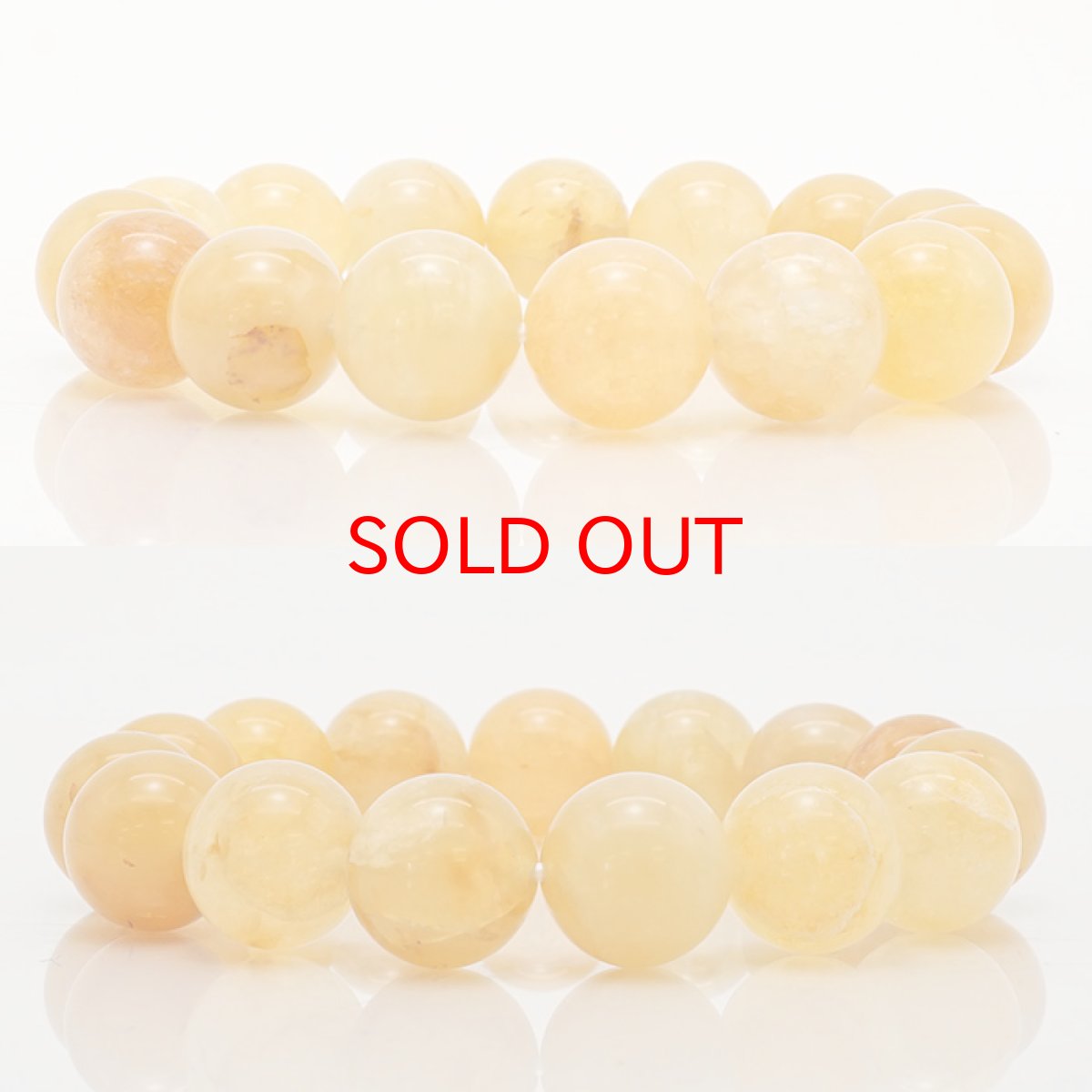 画像2: 【20%OFFセール】 【日本の石】 静岡水晶 ＡＡＡ イエロー 14mmブレスレット カラーストーン (2)