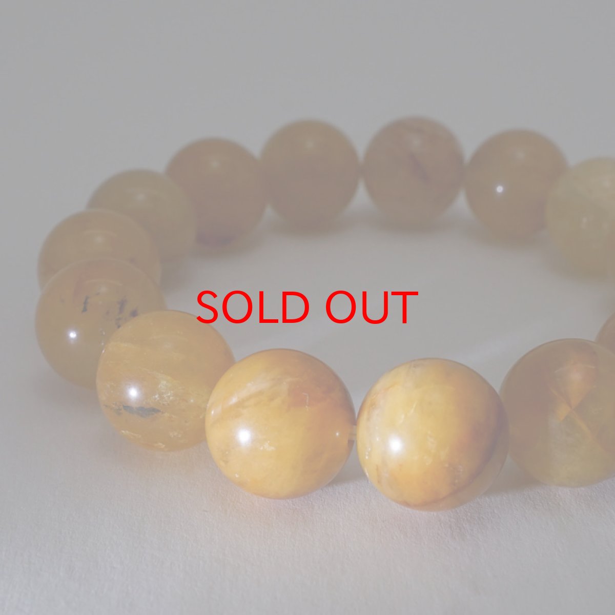 画像4: 【20%OFFセール】 【日本の石】 静岡水晶 ＡＡ イエロー 14mmブレスレット カラーストーン (4)