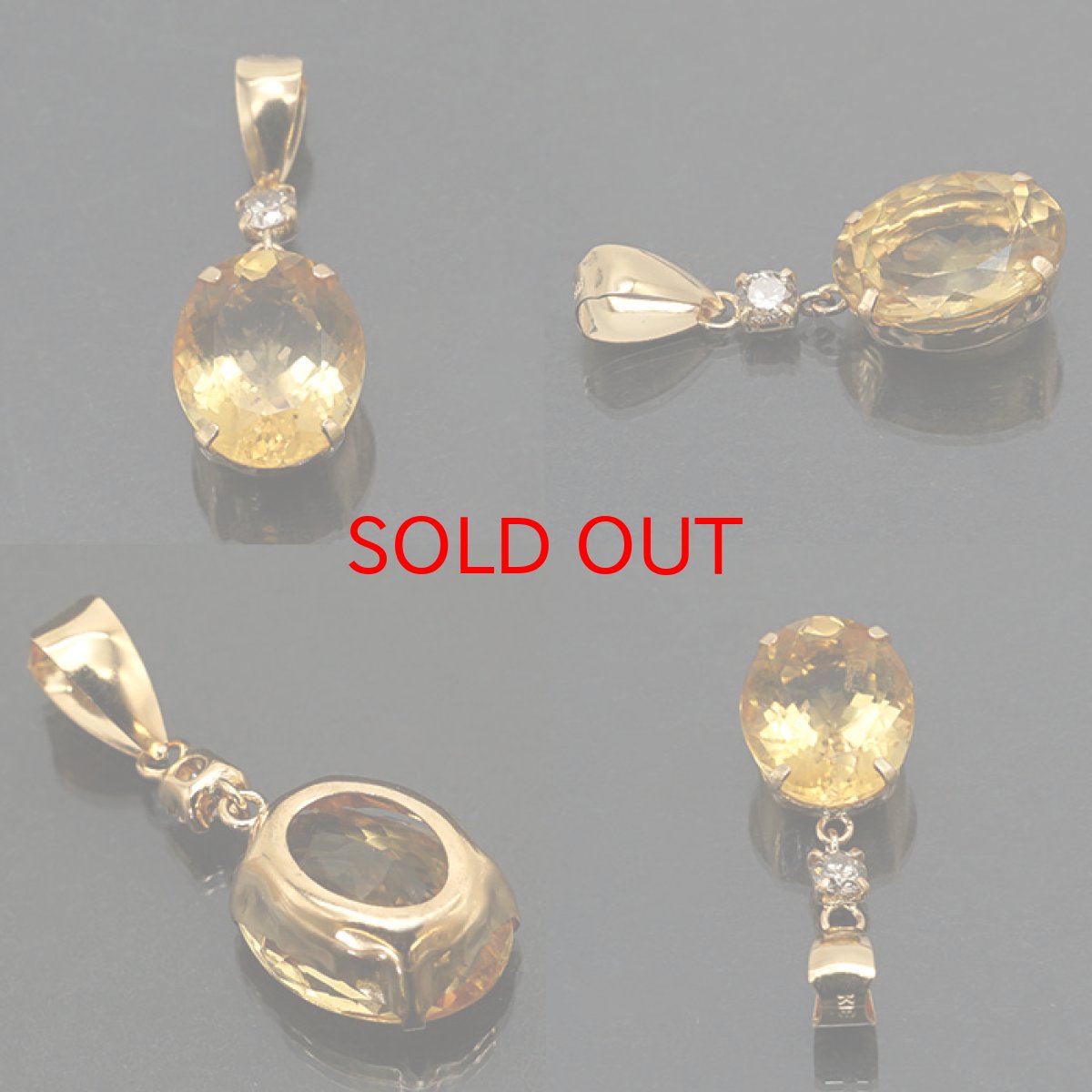 画像2: ダンビュライト ダンブライト ペンダントトップ アメリカ産 【一点物】 ダイヤモンドつき K18 ジュエリー 一粒 シンプルペンダント ゴールド 天然石 パワーストーン カラーストーン gemペンダントトップ (2)