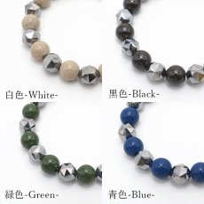 画像2: 【石の日SALE 14%OFF】 北投石×テラヘルツ ブレスレット 10mm スターカット 日本製 自社製 天然石 パワーストーン カラーストーン (2)