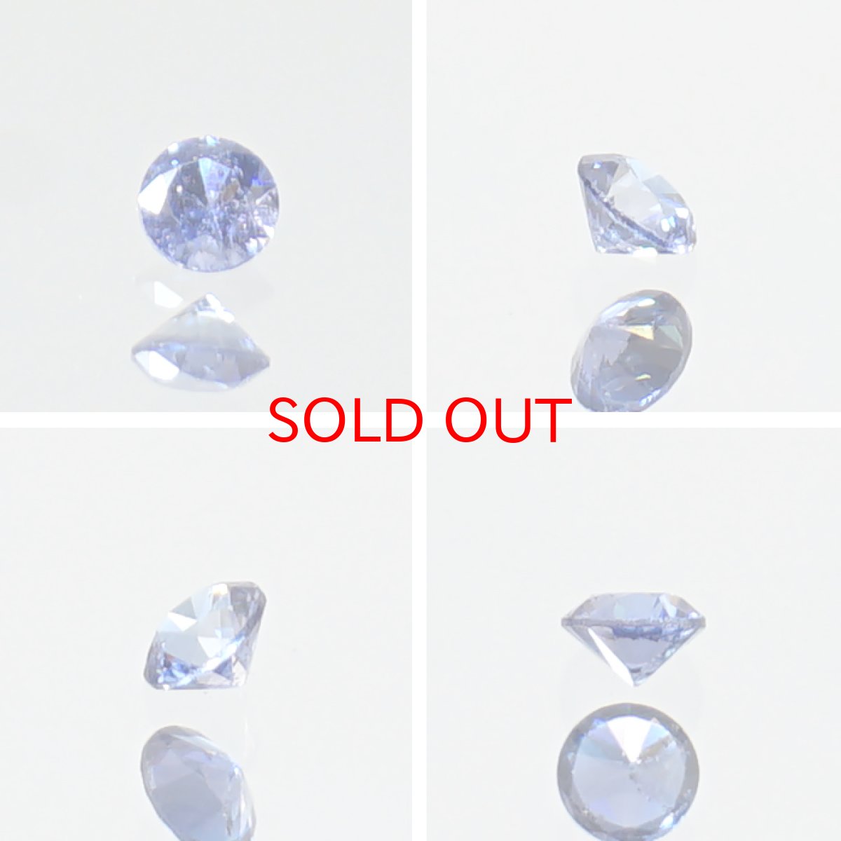 画像2: ベニトアイト ルース 0.068ct ラウンドカット アメリカ カリフォルニア州産 【 一点もの 】 Benitoite ベニト石 希少石 天然石 パワーストーン カラーストーン (2)