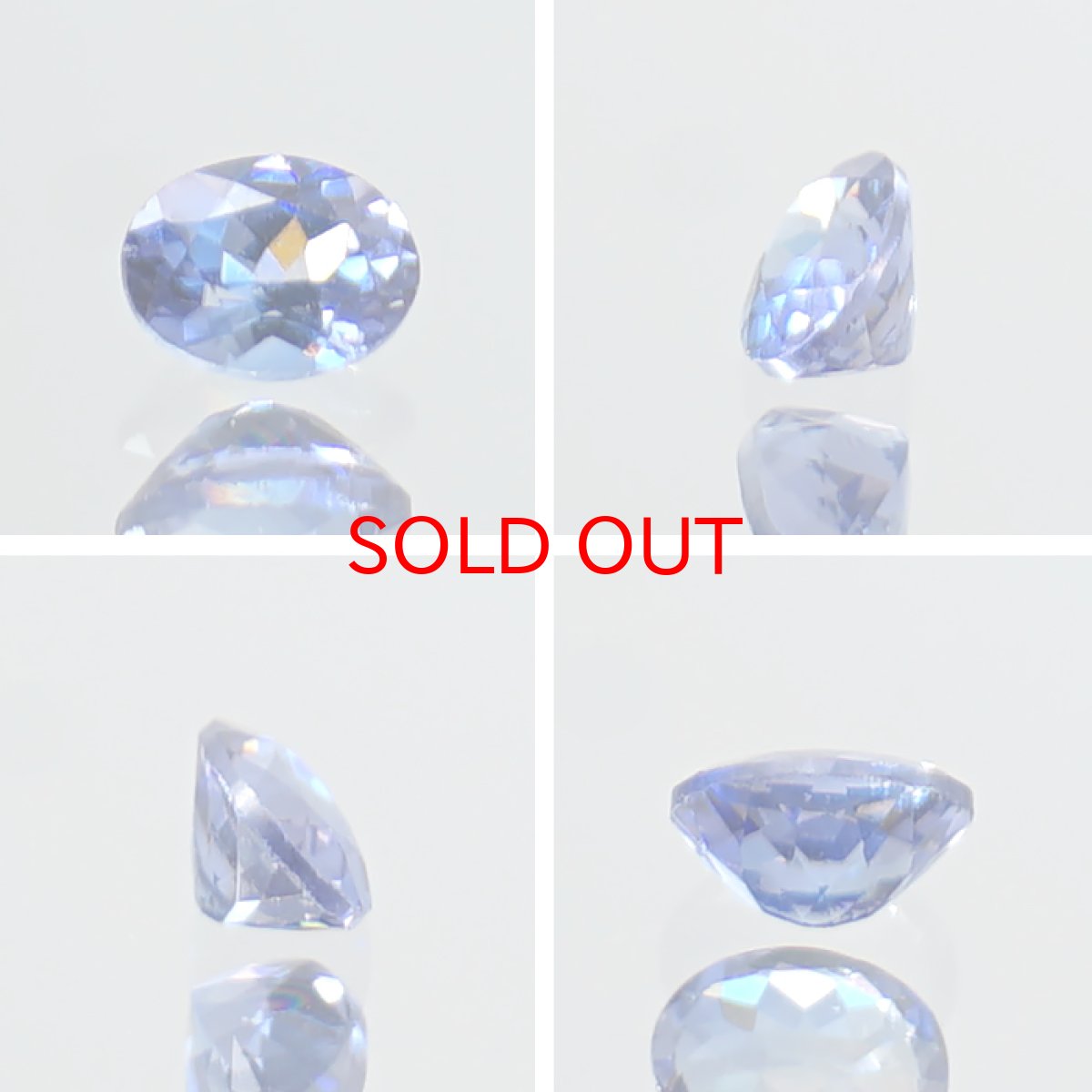 画像2: ベニトアイト ルース 0.193ct オーバルカット アメリカ カリフォルニア州産 【 一点もの 】 Benitoite ベニト石 希少石 天然石 パワーストーン カラーストーン (2)