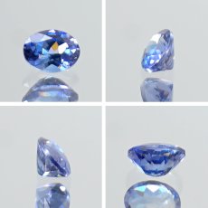 画像2: ベニトアイト ルース 0.193ct オーバルカット アメリカ カリフォルニア州産 【 一点もの 】 Benitoite ベニト石 希少石 天然石 パワーストーン カラーストーン (2)