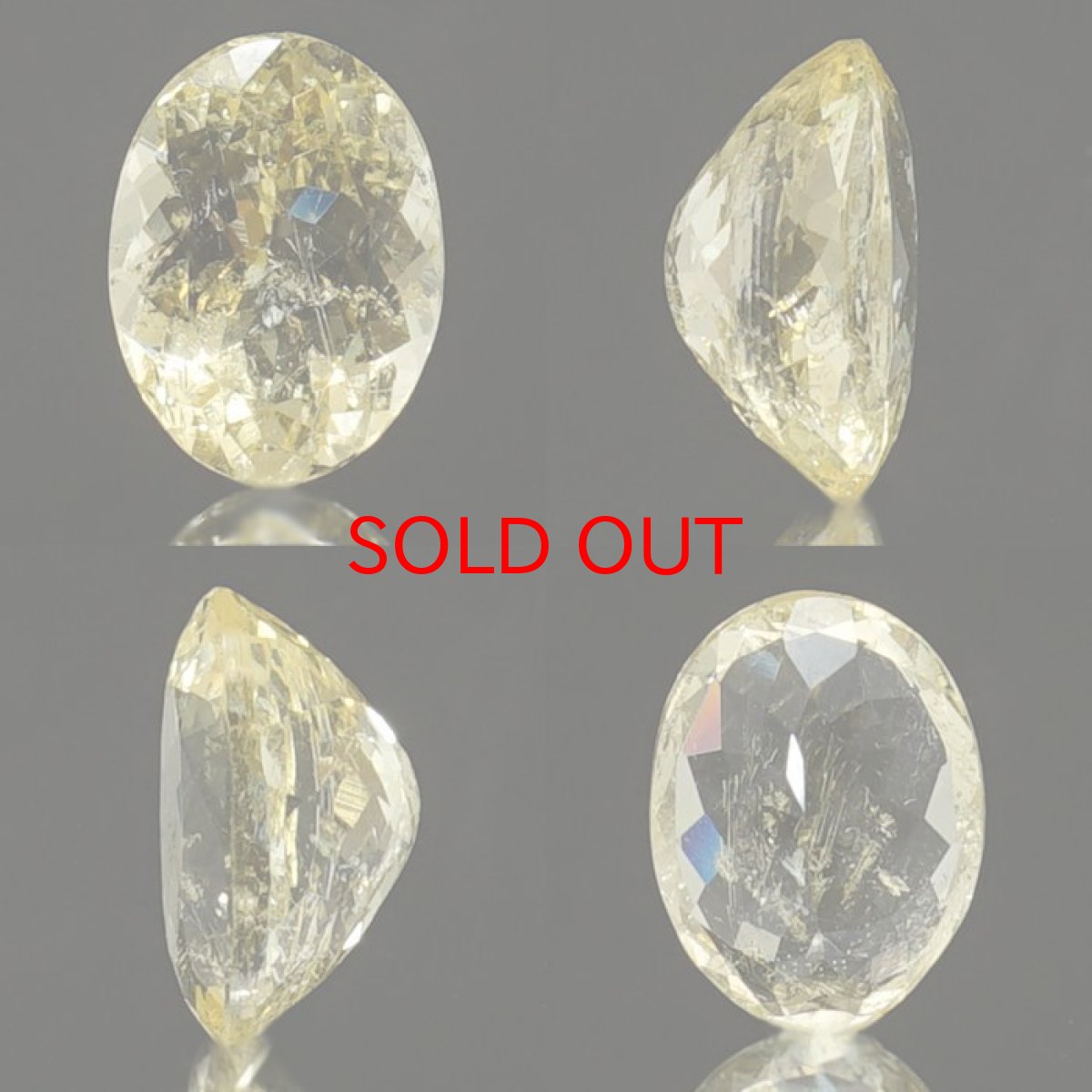 画像2: イエローダンビュライト ルース 3.2ct オーバルカット 一点物 アメリカ産 Yellow Danburite ダンビュライト 天然石 パワーストーン 浄化 お守り カラーストーン (2)