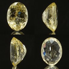 画像2: イエローダンビュライト ルース 3.2ct オーバルカット 一点物 アメリカ産 Yellow Danburite ダンビュライト 天然石 パワーストーン 浄化 お守り カラーストーン (2)