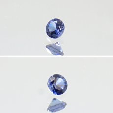 画像5: ベニトアイト ルース 0.070ct ラウンドカット アメリカ カリフォルニア州産 【 一点もの 】 Benitoite ベニト石 希少石 天然石 パワーストーン カラーストーン (5)