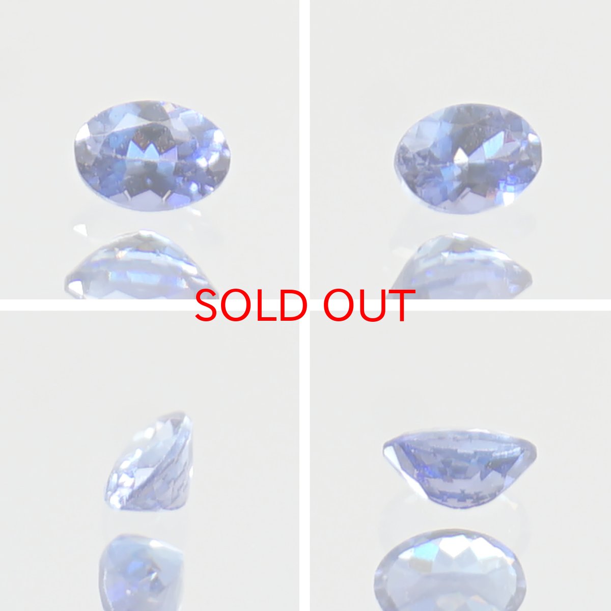 画像2: ベニトアイト ルース 0.104ct オーバルカット アメリカ カリフォルニア州産 【 一点もの 】 Benitoite ベニト石 希少石 天然石 パワーストーン カラーストーン (2)