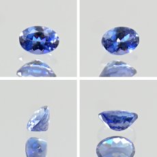 画像2: ベニトアイト ルース 0.104ct オーバルカット アメリカ カリフォルニア州産 【 一点もの 】 Benitoite ベニト石 希少石 天然石 パワーストーン カラーストーン (2)