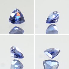 画像2: ベニトアイト ルース 0.118ct トリリアントカット アメリカ カリフォルニア州産 【 一点もの 】 Benitoite ベニト石 希少石 天然石 パワーストーン カラーストーン (2)