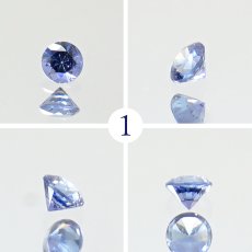 画像2: ベニトアイト ルース 0.070ct ラウンドカット アメリカ カリフォルニア州産 【 一点もの 】 Benitoite ベニト石 希少石 天然石 パワーストーン カラーストーン (2)