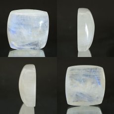 画像2: 【石の日SALE 14%OFF】 ロイヤルブルームーンストーン ルース スクエア型 スリランカ産 63.1ct 一点もの Moon stone ムーンストーン ブルー ６月誕生石 天然石 (2)