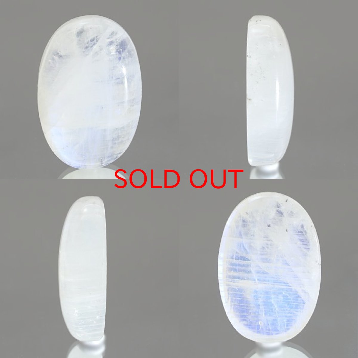 画像2: ロイヤルブルームーンストーン ルース オーバル型 スリランカ産 56.7ct 一点もの Moon stone ムーンストーン ブルー 6月誕生石 天然石 (2)