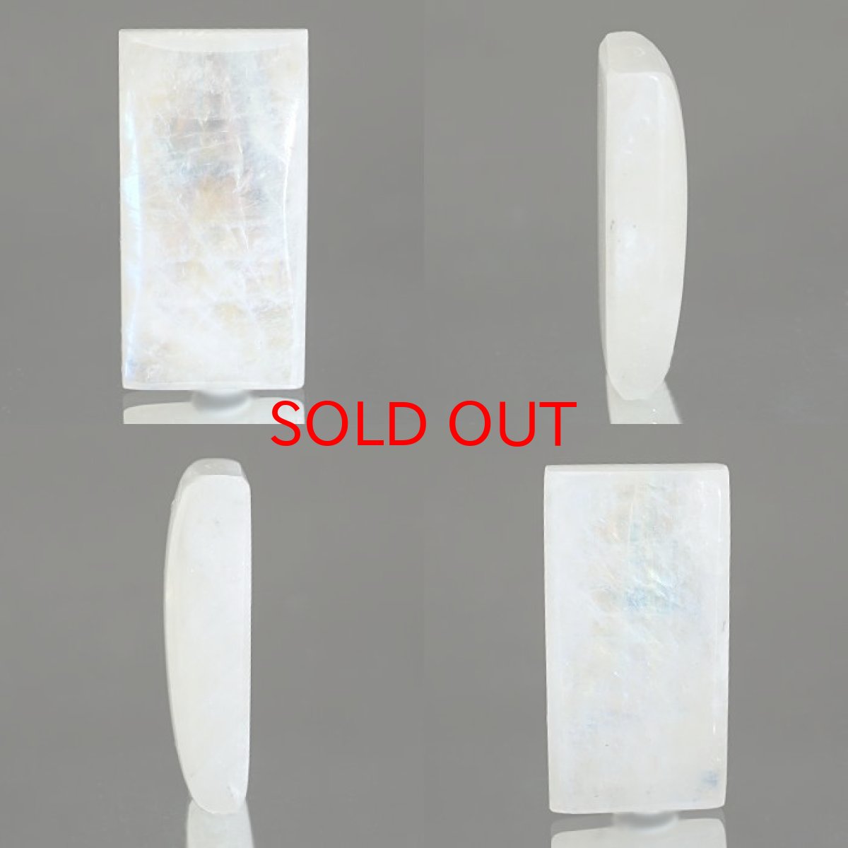 画像2: ロイヤルブルームーンストーン ルース スクエア型 スリランカ産 35.4ct 一点もの Moon stone ムーンストーン ブルー 6月誕生石 天然石 (2)