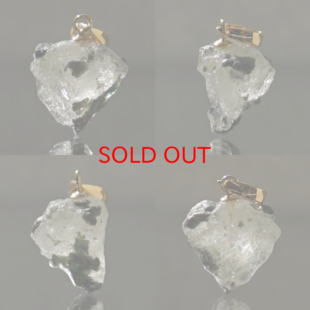 画像2: 【セール20%OFF】 フェナカイト 3.75ct ペンダントトップ ロシア産 K18 ラフ 原石 一点物 Phenakite 日本製 希少石 フェナス石 ネックレス パワーストーン 浄化 (2)